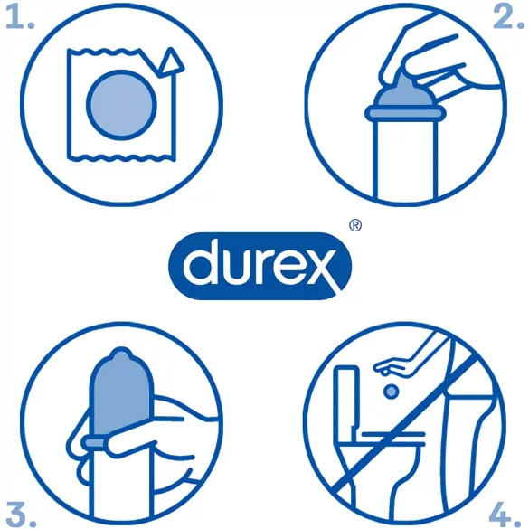 Durex Invisible Slim - ploni prezervatyvai - 10 vnt.