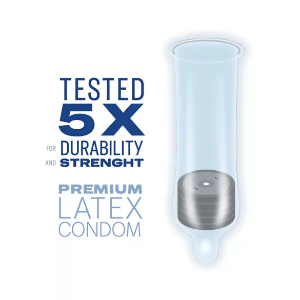 Durex Invisible Slim - ploni prezervatyvai - 10 vnt.