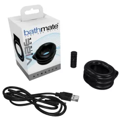   Bathmate Vibe Ring Stretch - įkraunamas vibruojantis penio žiedas (juodas)