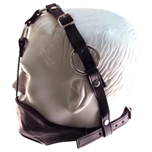 Rouge - odinis burnos kaištis su kauke - juodas