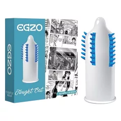   Egzo Tough Cat - tekstūruotas prezervatyvas su šereliais - 1 vnt