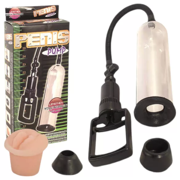 Lonely Penis Pump - penio pompa rinkinys - 3 dalių