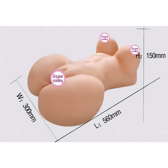 Lonely Fuck Me Silly - moters torsas masturbatorius - natūralios spalvos