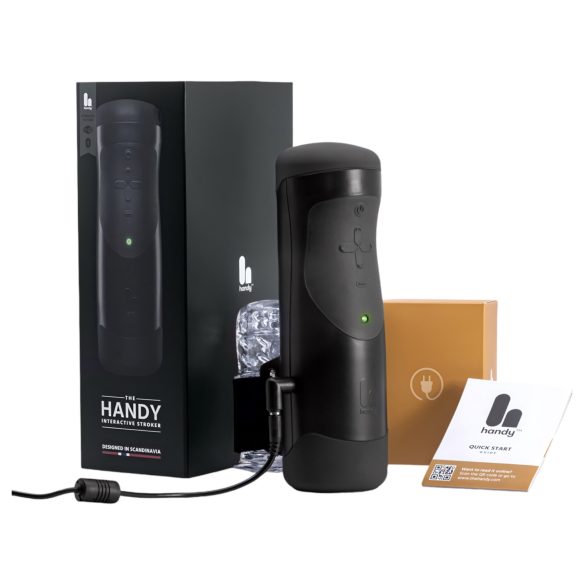 The Handy 1.1 - išmanus masturbatorius vyrams - VR, tinklinis - juodas
