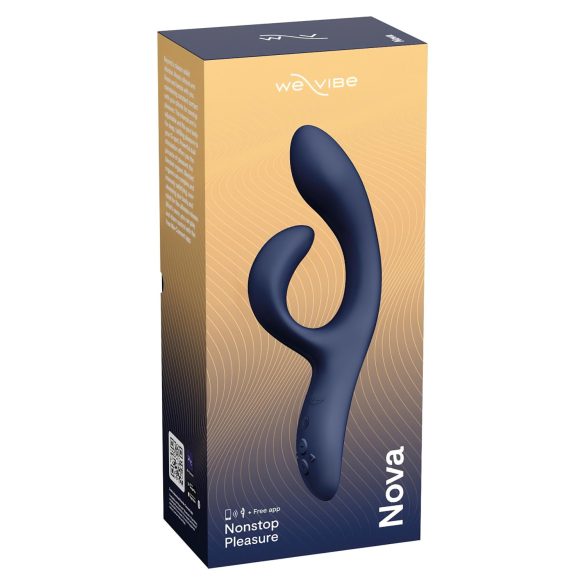 We-Vibe Nova 2 - įkraunamas, išmanus vibratorius su klitorio rankena (mėlynas)