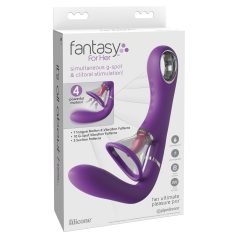   Fantasy For Her - G taško ir klitorio vibratorius 4 variklių - violetinis