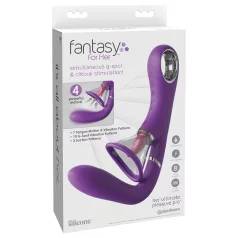   Fantasy For Her - G taško ir klitorio vibratorius 4 variklių - violetinis