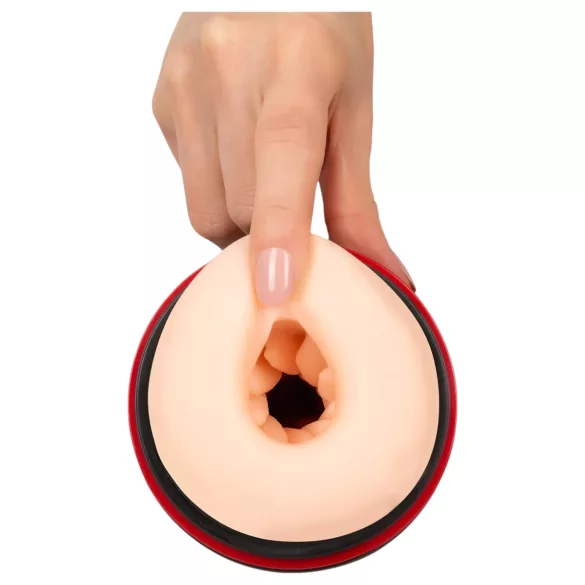 WYNE 06 - masturbatorius vyrams - vibruojantis siurblys - juodas, įkraunamas