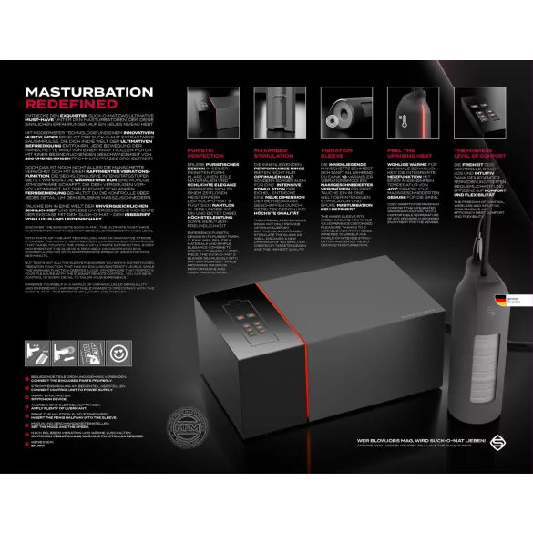 Suck-O-Mat 3.0 - elektrinis masturbatorius vyrams