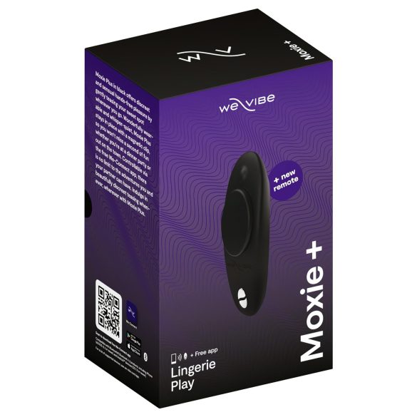 We-Vibe Moxie+ - išmanusis radijo klitorio vibratorius (juodas)