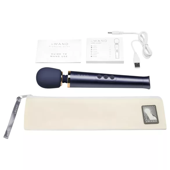 Le Wand Petite - vibratorinis masažuoklis - įkraunamas - mėlynas