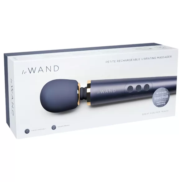 Le Wand Petite - vibratorinis masažuoklis - įkraunamas - mėlynas