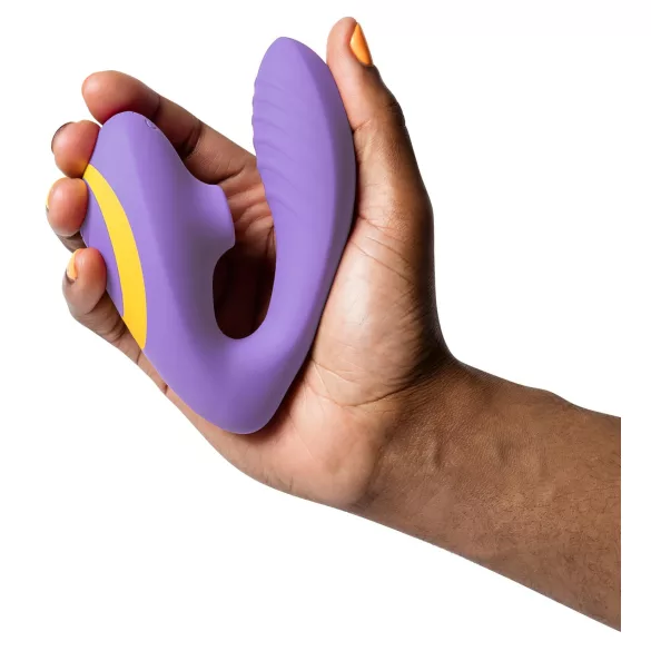 ROMP Reverb - G taško vibratorius su oro bangomis - 2in1 - violetinis