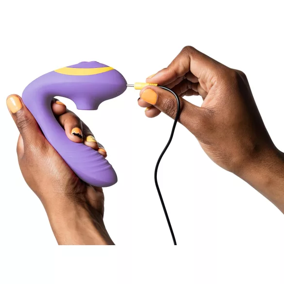 ROMP Reverb - G taško vibratorius su oro bangomis - 2in1 - violetinis