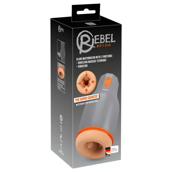 Rebel - vandeniui atsparus masturbatorius (natūrali pilka)