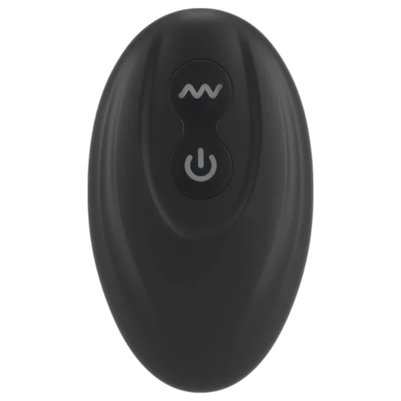 Rebel - prostatos vibratorius su varpos ir sėklidžių žiedu - juodas