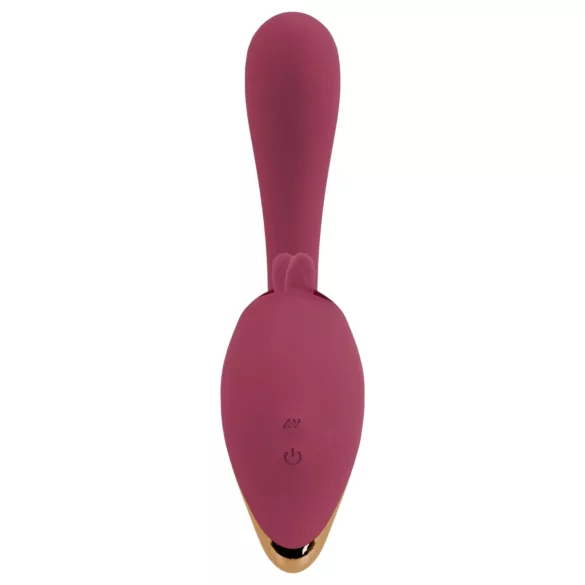 Javida - 2in1 vibratorius su liežuvėliu - raudonas