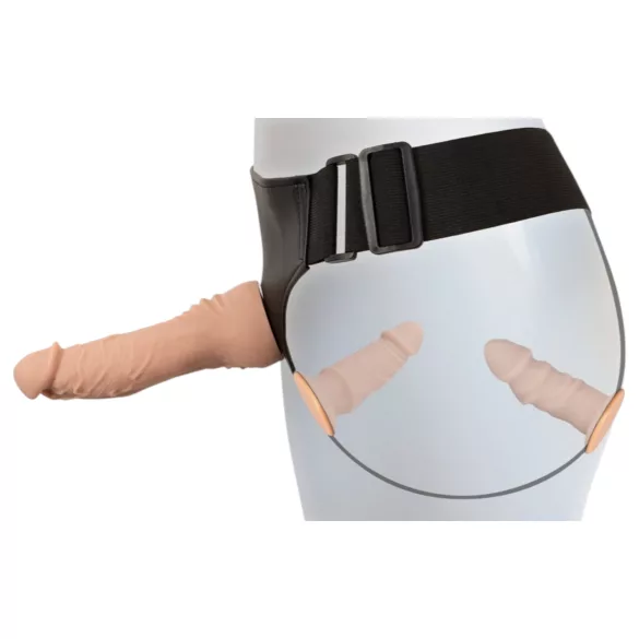 You2Toys - prisegamas dildo rinkinys - natūralios spalvos