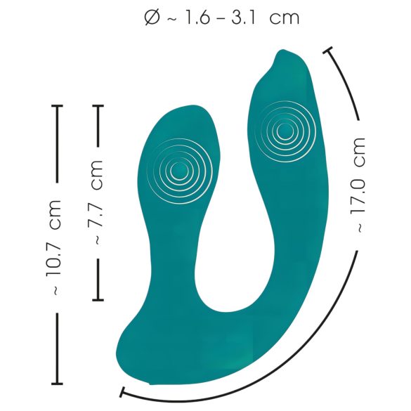 Couples Choice - įdedamas vibratorius poroms - belaidis - turkio