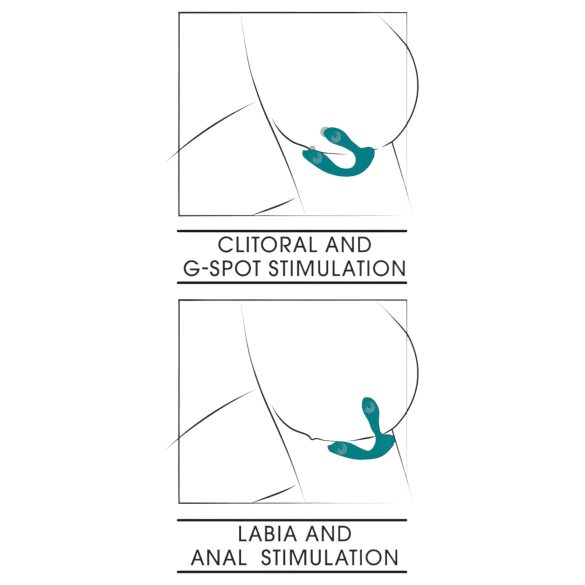 Couples Choice - įdedamas vibratorius poroms - belaidis - turkio
