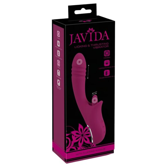 Javida Licking & Thrusting - liežuvis ir judesio vibratorius (violetinė)
