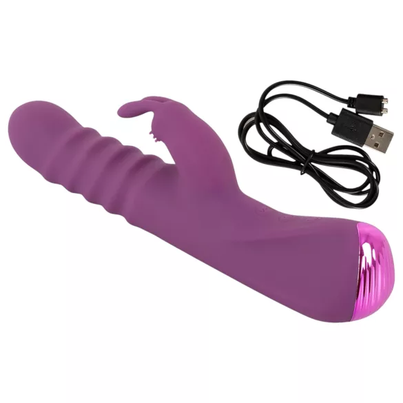 Javida - traukos vibratorius su klitorio stimuliacija - violetinis