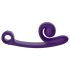 Sraigės Vibe Curve - 2in1 klitorio stimuliatorius vibratorius (violetinis)