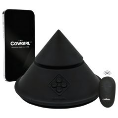   The Cowgirl Cone - išmanus sekso aparatas su keičiamais antgaliais - juodas