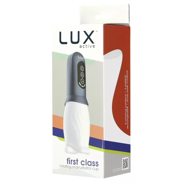 LUX Active First Class - automatinis masturbatorius - balta/pilka