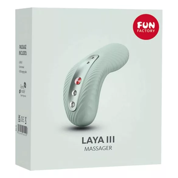 Fun Factory Laya III - vandeniui atsparus klitorio vibratorius (žalias)