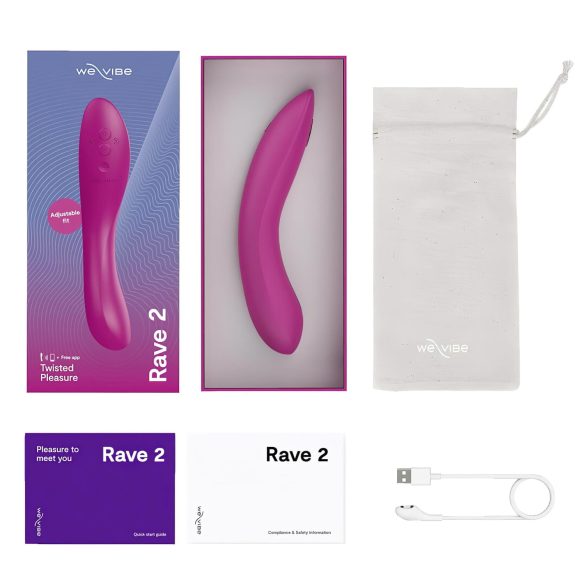 We-Vibe Rave 2 - G taško vibratorius - įkraunamas - rožinis