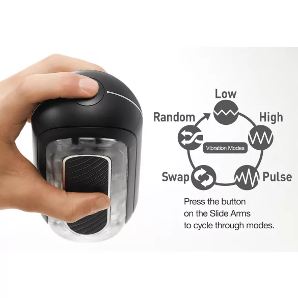 TENGA Flip Zero - galingas masturbatorius (juodas)