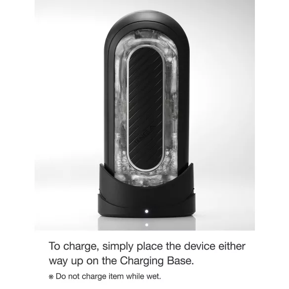 TENGA Flip Zero - galingas masturbatorius (juodas)