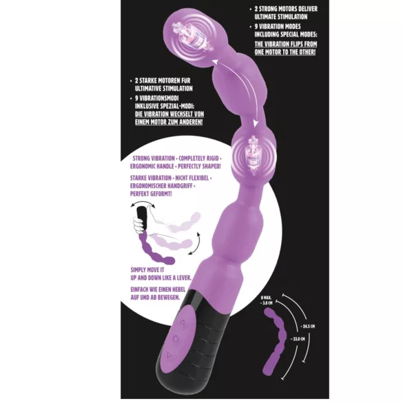 You2Toys - G ir P taško vibratorius su kutikliu - violetinis