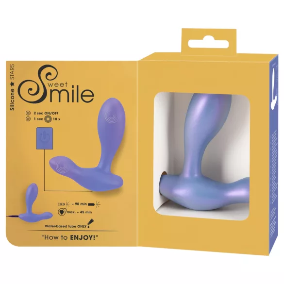 Smile - vibruojantis analinis kaištis - mėlynas