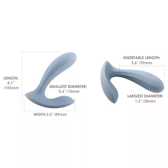 Svakom Erica - nešiojamas vibratorius - mėlynas