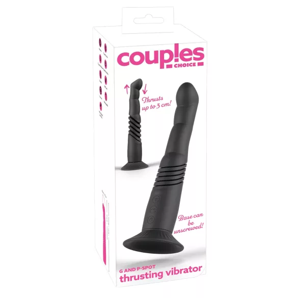 Couples Choice - porinis vibratorius G ir P taškams - juodas