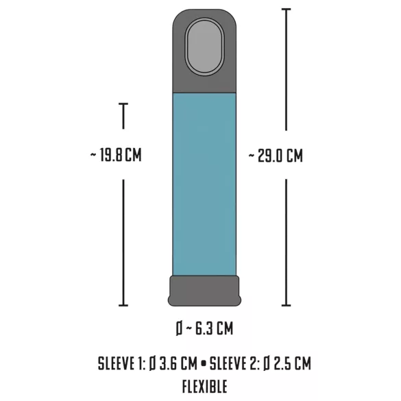 Mister Boner - automatinis penio pompa (mėlyna)