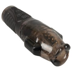 Stroker - vibruojantis masturbatorius su siurbimu - pilkas