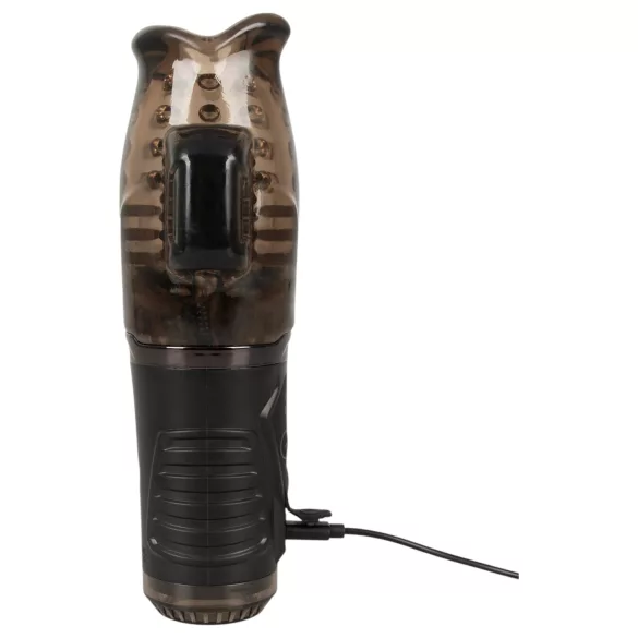 Stroker - vibruojantis masturbatorius su siurbimu - pilkas