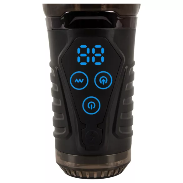 Stroker - vibruojantis masturbatorius su siurbimu - pilkas