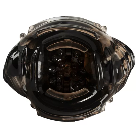 Stroker - vibruojantis masturbatorius su siurbimu - pilkas