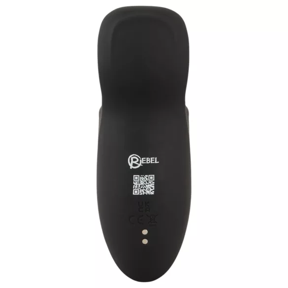 Rebel - vibruojantis penio galvutės masažuoklis - judantis, juodas