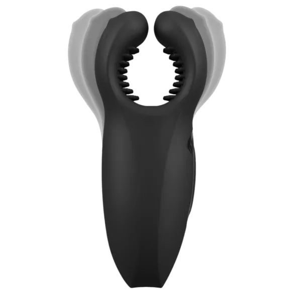 Rebel - vibruojantis penio galvutės masažuoklis - judantis, juodas