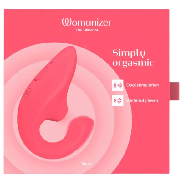 Womanizer Blend - G-taško vibratorius ir klitorinis stimuliatorius (koralo spalvos)