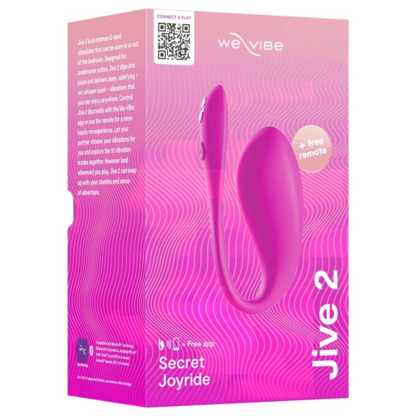 We-Vibe Jive 2 - įkraunamas, išmanus vibrokiaušinis (rožinis)
