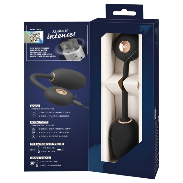 You2Toys Intense RC - vibruojantis kiaušinėlis - juodas