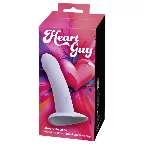You2Toys Heart Guy - vibratorius su širdelėmis - mėlynas