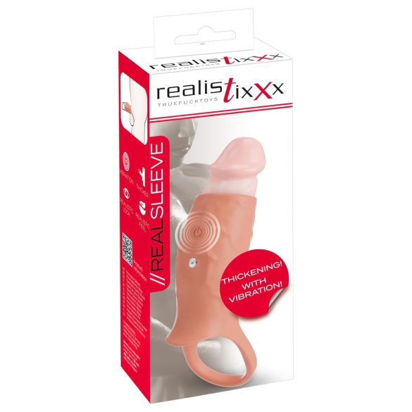 Realistixxx - atviras, vibruojantis varpos mova (natūralus)