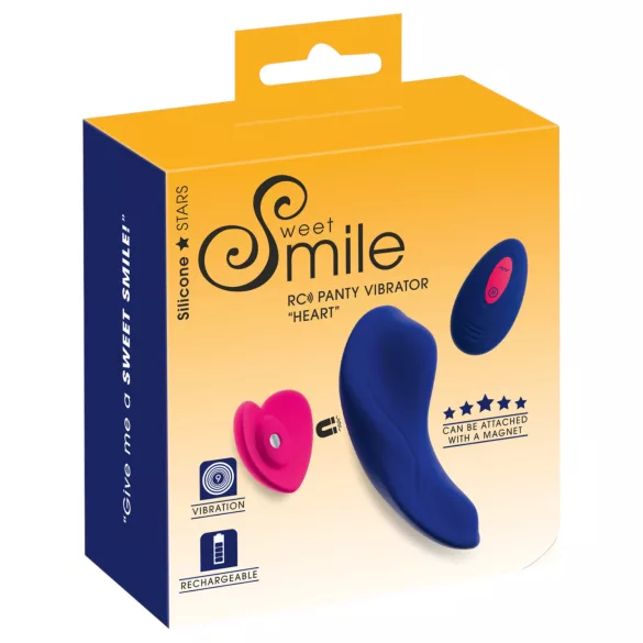 Smile RC Panty - vibruojančios kelnaitės su nuotoliniu valdymu - mėlynos